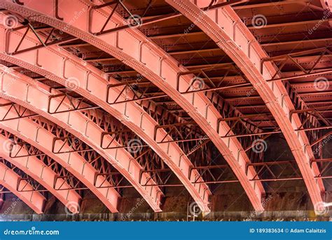 Iron Girder Arches Underneath The Princes Bridge Stock Photo Image Of