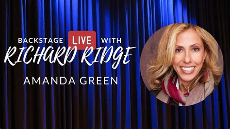 Amanda Green Chats With Richard Ridge On Backstage Live Youtube