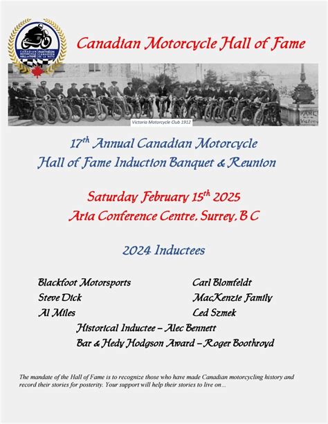 2024 Inductees Canadian Motorcycle Hall Of Fame Temple De La