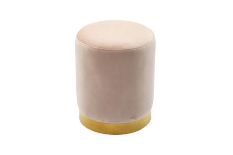 Pri Blush Velvet Ottoman