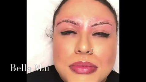 Salt And Saline Eyebrow Removal Before And Straight After Youtube