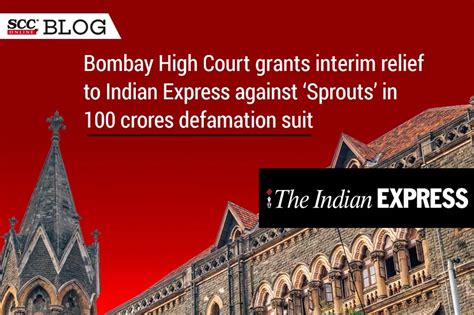 100 Crore Defamation Suit Bombay Hc Grants Interim Relief To Indian