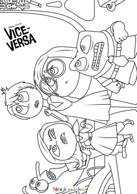 Coloriage De Vice Versa Rigolo Imprimer T Te Modeler