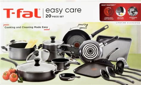 T Fal Easy Care Nonstick Cookware Set 20 Pc King Soopers