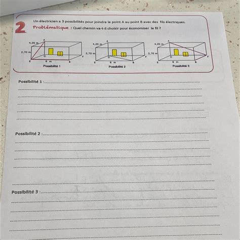 bonjour jai besoins daide pour se dm svp Un électricien a 3