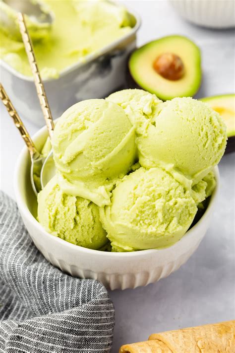 Avocado Ice Cream - Naturally Gluten Free - A Dash of Megnut