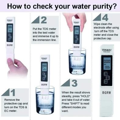 Probador De Calidad De Agua Medidor Tds Ec Y Conductividad