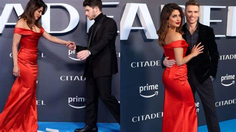 Priyanka Chopra Looks Red Hot In Off Shoulder Gown At Citadel London