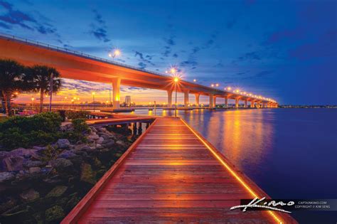 Twilight Splendor Exploring The Stuart Boardwalk At Flagler Park Hdr