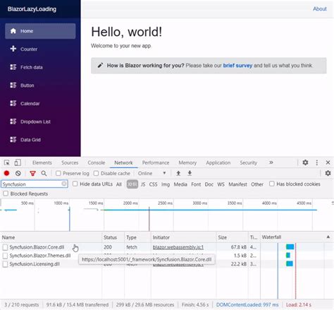 Lazy Loading Syncfusion Blazor Assemblies In A Blazor Webassembly