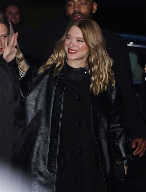 Photo Léa Seydoux Arrivées au défilé de mode Louis Vuitton