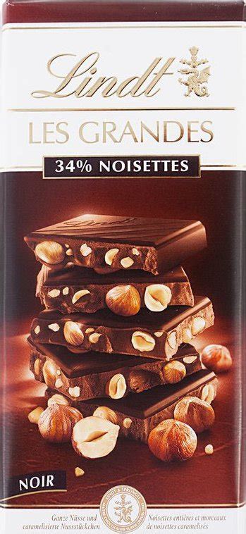 Lindt Les Grandes 34 Noisettes Noir 43 150 g od 95 Kč Zbozi cz