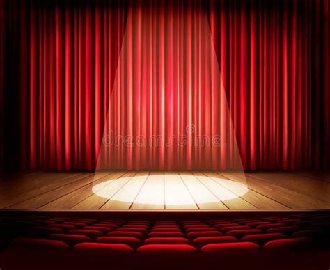 Red Curtain With Audience Stock Image Image Of Friends 19295519