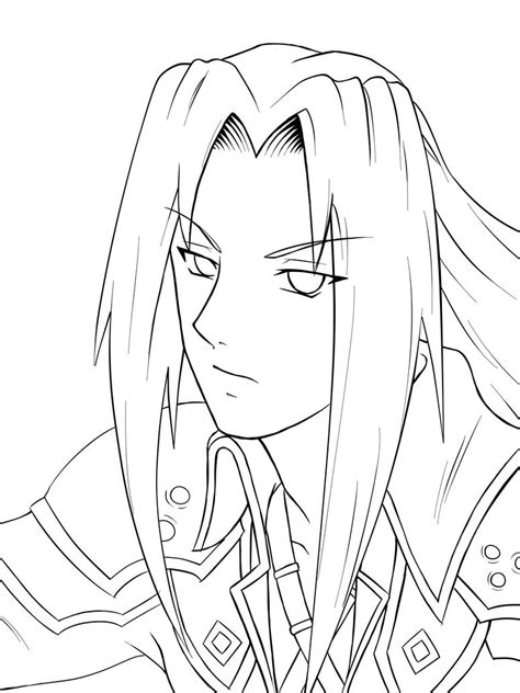 Sephiroth Coloring Page Coloring Pages