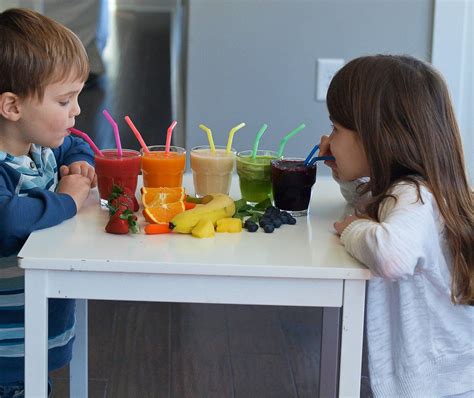 Rainbow Smoothies: A Tasting Activity for Kids - Happy Healthy Mama