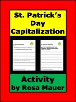 St Patrick S Day Capitalization Worksheets Activity By Rosa Mauer