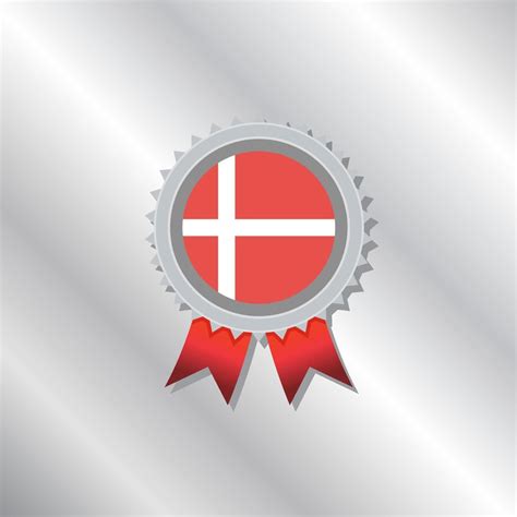 Illustration Of Denmark Flag Template Vector Art At Vecteezy