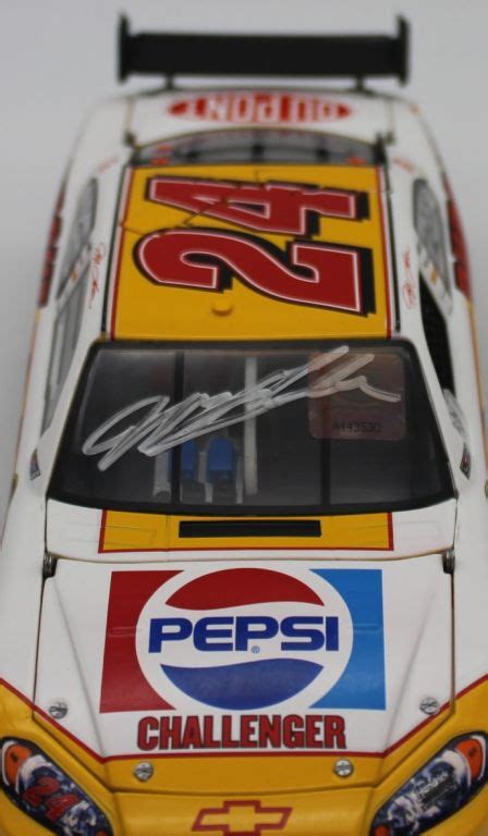 Jeff Gordon Autographed 2009 Pepsi Challenger Retro 124 Nascar Diecast
