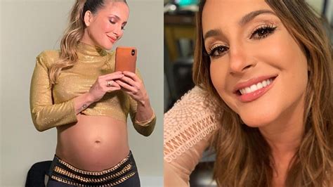 Na reta final da gestação Claudia Leitte mostra barriga em foto linda