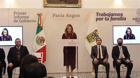 Paola Angon presentó su primer Informe de Gobierno como presidenta de