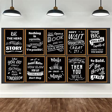 Amazon Hedeey Pieces Motivational Classroom Bulletin Board