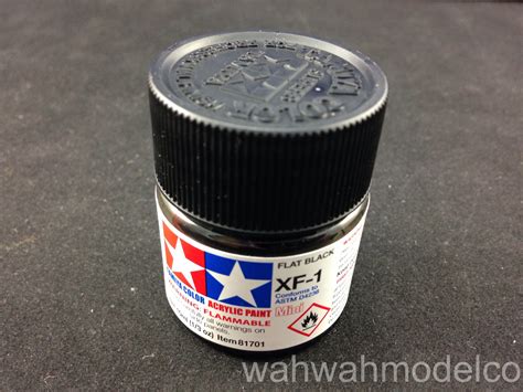 Tamiya 81701 Acrylic Mini Xf 1 Flat Black 10ml Bottle