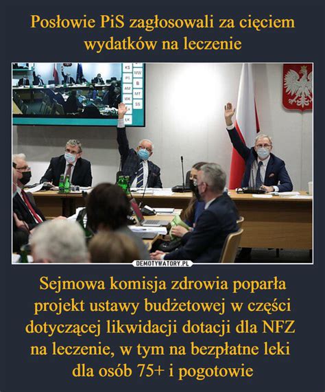 Posłowie PiS zagłosowali za cięciem wydatków na leczenie Sejmowa