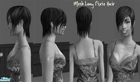 The Sims Resource Mesh Pixie Long Hair