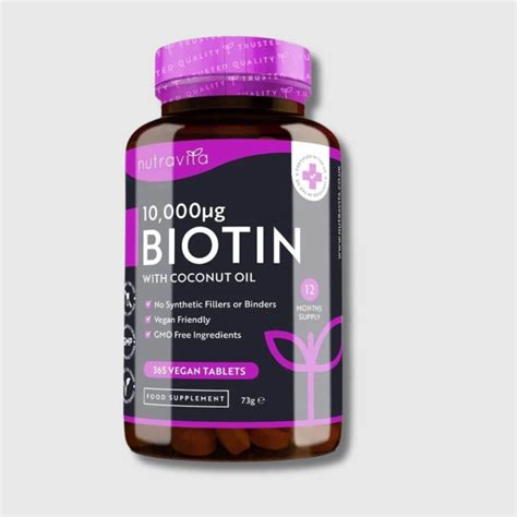 10.000 uq Biotin with Coconut Oil Nutravita | Megapump