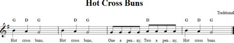 Hot Cross Buns Recorder