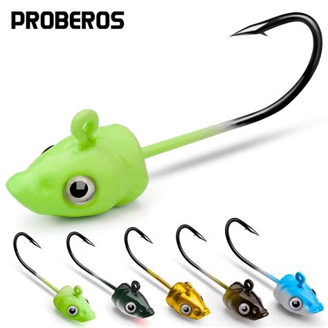 5pcs Lot 3 5g 5g 7g Fishing Hooks Jig Head Hook Fish Sharp Fishhooks