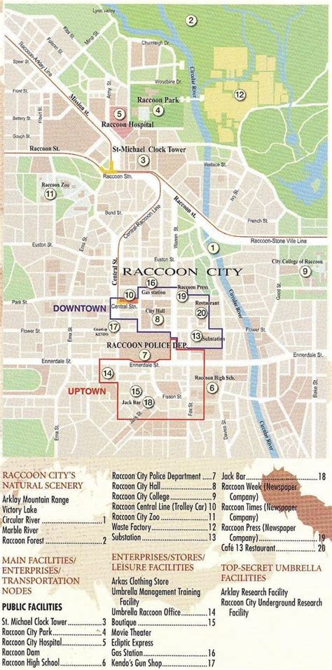 This Is The Complete Map Of Raccoon City From Resident Evil 2, 3 And ...