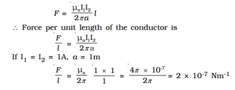 Force On A Current Carrying Conductor Placed In A Magnetic Field