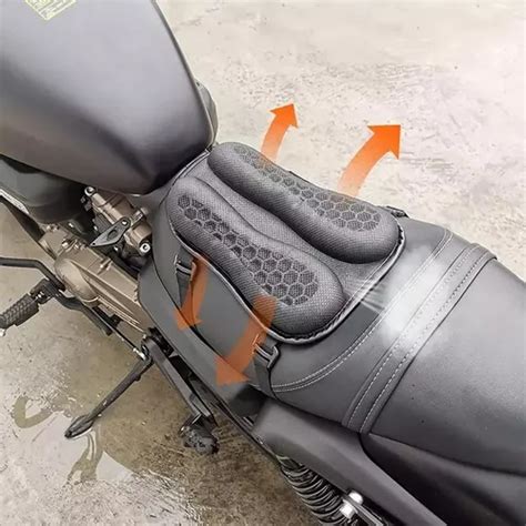 Almofada Gel Piloto Garupa Confort Motocicleta Universal Frete grátis