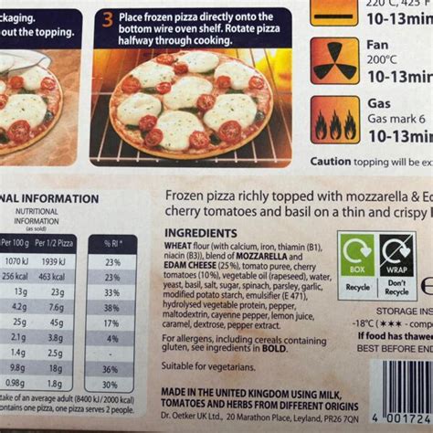 Dr Oetker Ristorante Mozzerella Pizza G Sunharvest Ltd