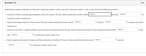 Solved Using The Per Worker Production Function With Chegg