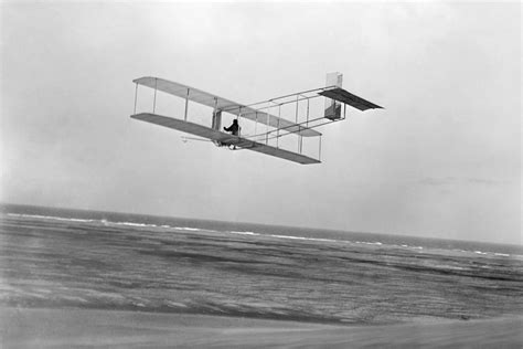 Wright Brothers Glider Nrear View Of Wright Glider In Flight At Kitty Hawk North Carolina 1911 ...