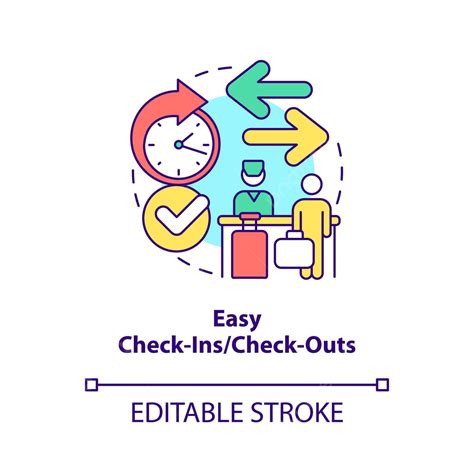 Easy Check Ins And Check Outs Concept Icon Business Abstract Guest