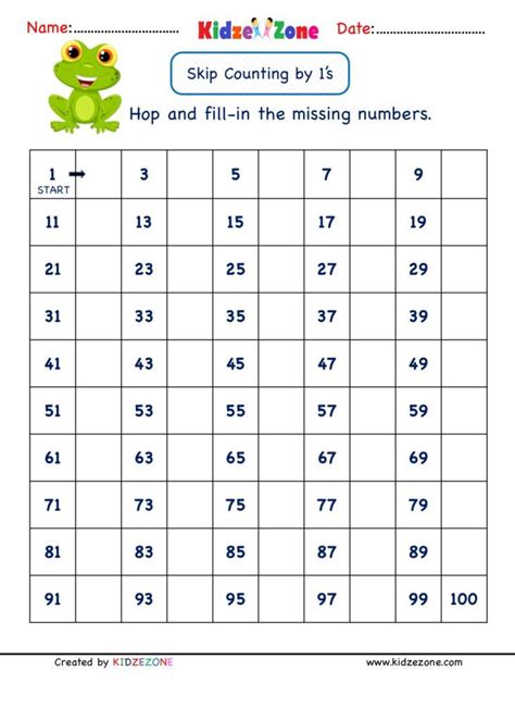 St Grade Skip Counting Worksheets