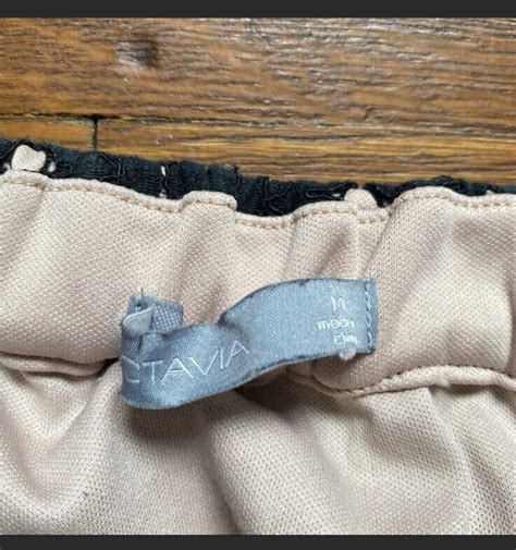 Octavia Nude With Black Lace Overlay Knee Length A Li Gem