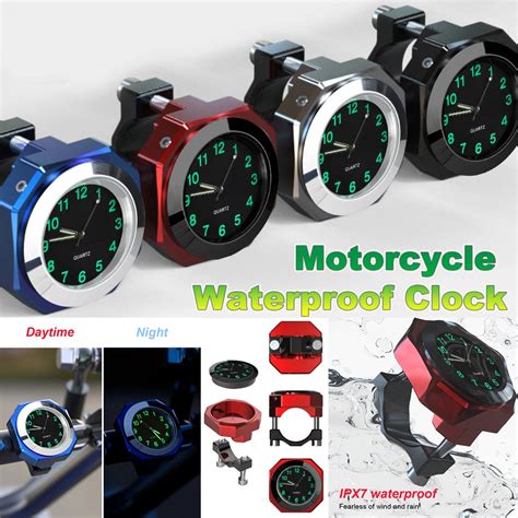 Horloge Universelle Tanche Pour Guidon De Moto Et V Lo Support De