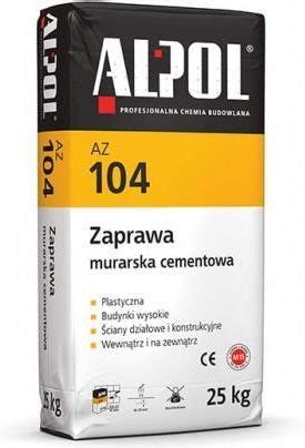 Zaprawa Alpol Zaprawa Murarska AZ 104 Uniwersalna Cementowa 25 Kg AZ104