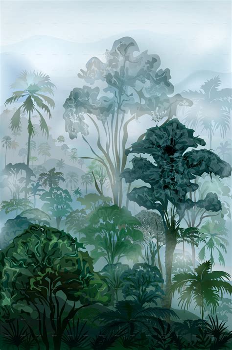 Tropical Rainforest Preview Graphicriver Jungle Art Tropical Art