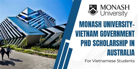 Monash University Vietnam Government Phd Scholarship In Australia