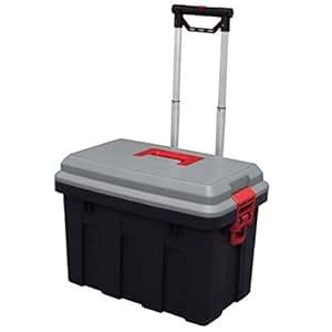 Amazon Storage Trunk W Wheels Extendable Handle Rolling Garage