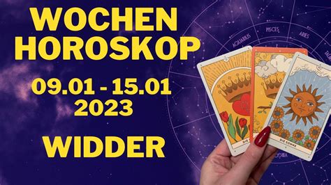 Wochenhoroskop Widder Youtube