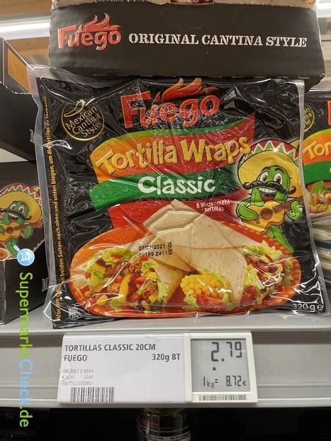 Fuego Tortilla Wraps Classic Preis Angebote Kalorien And Nutri Score