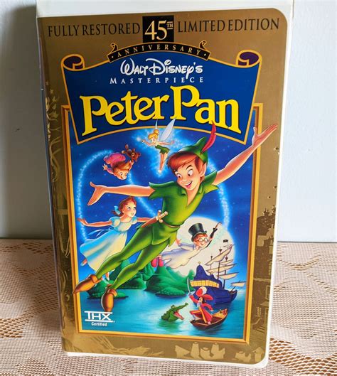 Peter Pan Diamante Negro Cinta Vhs Cl Sicos De Walt