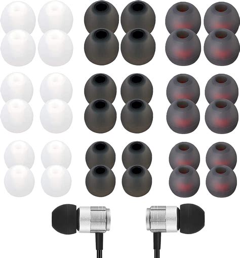 Earphone Buds Replacement36 Pcs Silicone Earbud Tips Replacement Earphone Buds With Excellent