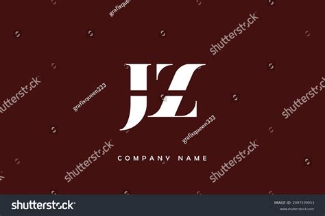 Jz Zj Alphabets Letters Logo Monogram Royalty Free Stock Vector